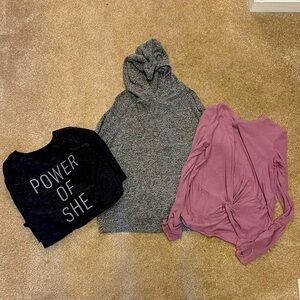 Athleta girl 3 long sleeve tops